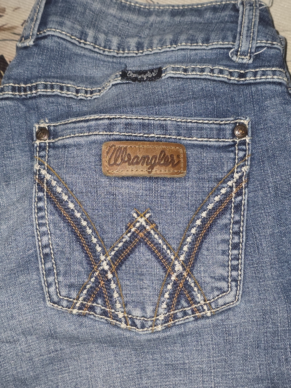 Wrangler Women’s Dark Blue Bootcut Jeans Sz 13 X 34